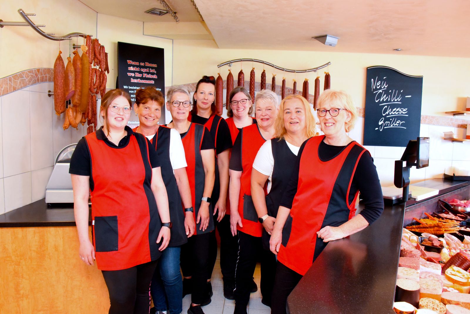 Das Team unserer Fleischerei in Kloster Oesede, Zentrum
