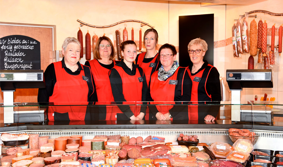 Das Team unserer Fleischerei in Kloster Oesede, Zentrum